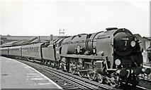 TQ2775 : SR Bulleid Pacific 'Clan Line' on Up Special at Clapham Junction by Ben Brooksbank