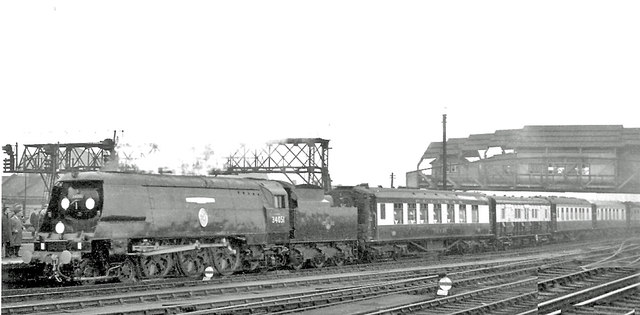 Sir Winston Churchill's Funeral Train passing Clapham Junction