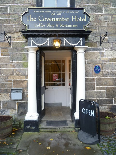 Doorway of the Covenanter Hotel, High Street