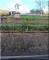 Archibald Hood statue viewed from Llwynypia Road, Llwynypia