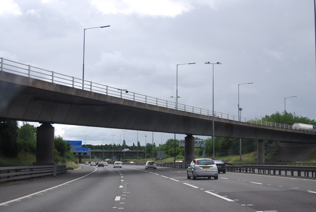 M6 (Toll) Bridge over the M42 © N Chadwick cc-by-sa/2.0 :: Geograph ...