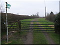 Footpath and bridleway by The Shieling