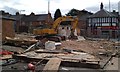 The demolition of the Rutland Arms