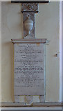 SU5405 : Monument to Gilbert Jackson - St Peter's church, Titchfield by Mike Searle