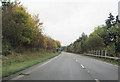 A470 approaching Llanidloes roundabout