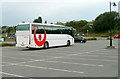 SO0428 : Veolia coach near Brecon bus station by Jaggery