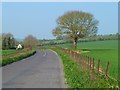 Road and farmland, East Challow