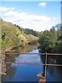 Upstream from the old railway bridge