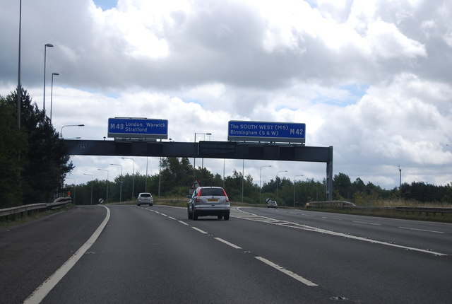 Junction 3a (M42/M40) © N Chadwick :: Geograph Britain and Ireland