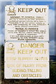 Danger Keep Out notices, Onllwyn