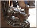 TF3244 : St  Botolph's - Choir Stall Carvings - 12 by Rob Farrow