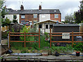 Terraced housing near Preston Brook, Cheshire