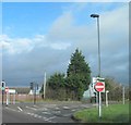 ST7079 : B4465 road junction Westerleigh Hill by Steve  Fareham