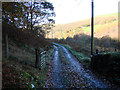 Gate on the road from Cwmere to Bwlchglas