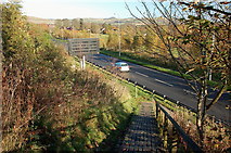 NT5034 : Southern Upland Way crosses the A7 by Jim Barton