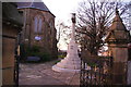 War memorial outside St John