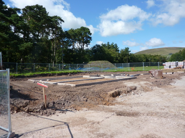 Foundations for houses in Dunsop Bridge