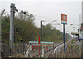 Catenary tensioning weights at the end of the line