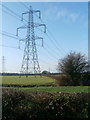 Pylon on the west side of Whitewall south of Magor