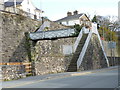 Footbridge over railway track, Caernarfon