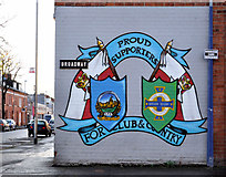 J3272 : Football mural, Belfast (5) by Albert Bridge