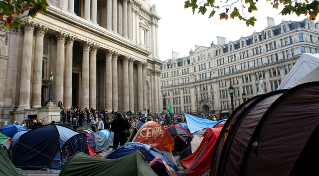 Occupy London Encampment © Peter Trimming :: Geograph Britain and Ireland