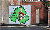 J3272 : Kickboxing mural, Belfast by Albert Bridge