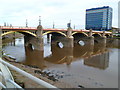 ST3188 : Newport Bridge at low tide on the River Usk by Jaggery