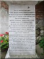 Inscription on the rear of the John Pounds Memorial