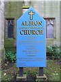 Albion United Reformed Church, Ashton-Under-Lyne, Sign