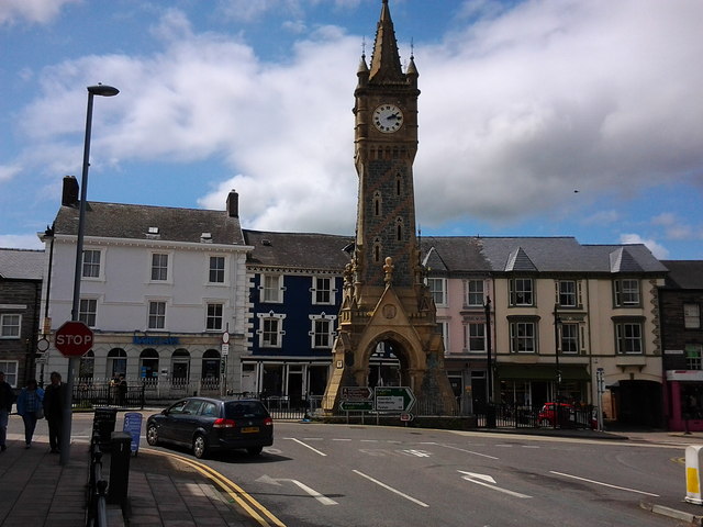 Clock tower at Machynlleth