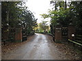 Entrance driveway to Bostock Hall