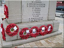 J3730 : Wreaths on the War Memorial outside the Newcastle Centre by Eric Jones