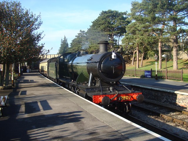 Steam Freight Locomotive at Winchcombe