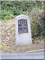 A replica Telford milestone (Holyhead 26), Llandegai