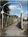 Tubewrights footbridge, Trecenydd, Caerphilly