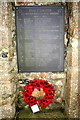 Pencoys first memorial slate