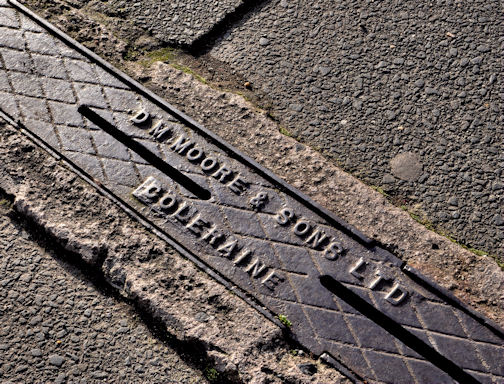 Moore's drain cover, Coleraine © Albert Bridge cc-by-sa/2.0 :: Geograph ...