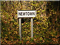 TM2168 : Newtown sign by Geographer