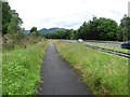 Cycle path beside the A9