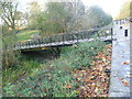 Bridge next to the old dockside at Russia Dock Woodland