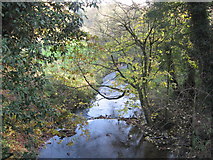 SJ6363 : Ash Brook downstream from Darnhall Bridge by Dr Duncan Pepper