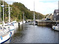 Looking up the dock, Y Felinheli