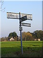 Roadsign on Worlingworth Road