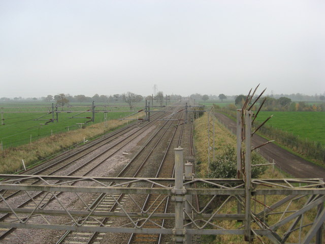 The West Coast Main Line looking South