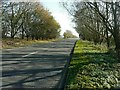 Looking along the A259 towards Old Romney