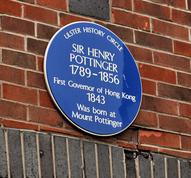 Sir Henry Pottinger plaque, Belfast