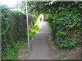 Public footpath from Elmfield Close to The Shrublands