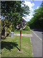 Old derestricted sign on Swanley Bar Lane