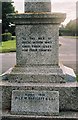 Ducklington Parish War Memorial - inscriptions on northeast side, Standlake Road, Ducklington